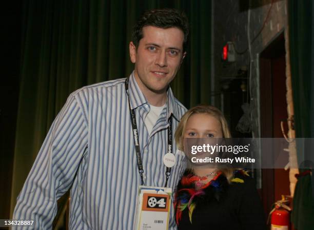 Director Paul Gutrecht with Skye McCole Bartusiak during 2004 Sundance Film Festival - "The Vest" Premiere at Prospector in Park City, Utah, United...