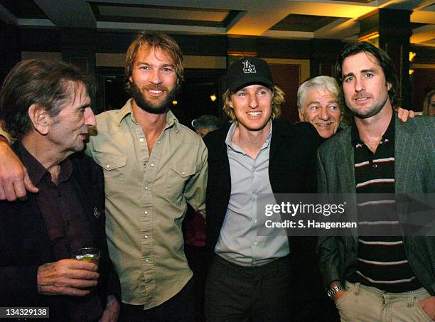 Harry Dean Stanton, Andrew Wilson, Owen Wilson, Seymour Cassel and Luke Wilson