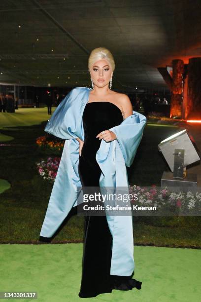 Lady Gaga attends the Academy Museum of Motion Pictures: Opening Gala honoring Haile Gerima and Sophia Loren, and Museum Campaign Leadership Bob...