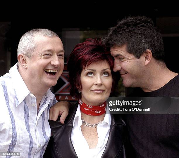 Louis Walsh, Sharon Osbourne and Simon Cowell during Ireland Auditions For New TV Talent Show "X Factor" at Jury's Hotel in Dublin, Ireland.