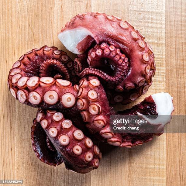 octopus - sashimi stock pictures, royalty-free photos & images