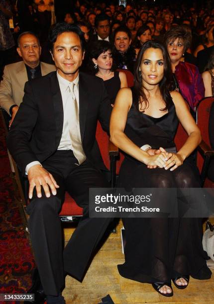 Benjamin Bratt & Talisa Soto during The 2002 ALMA Awards - Audience and Backstage at Shrine Auditorium in Los Angeles, California, United States.