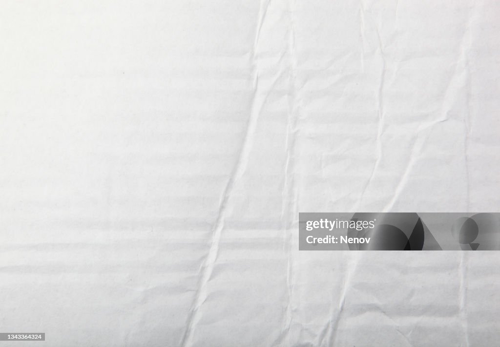 Texture Of Crumpled White Paper