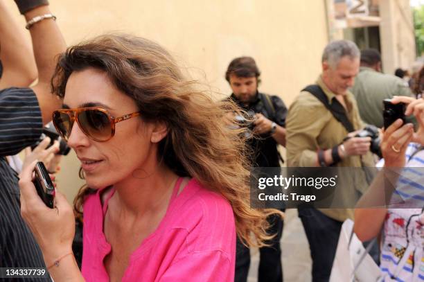 Mademoiselle Agnes arrives at the Christian Dior show as part of Paris Fashion Week Fall/Winter 2011 at Musee Rodin on July 5, 2010 in Paris, France.