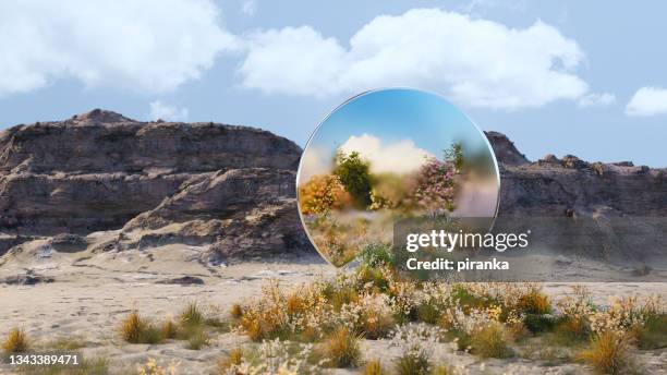 desert magic - mirror reflection stock pictures, royalty-free photos & images