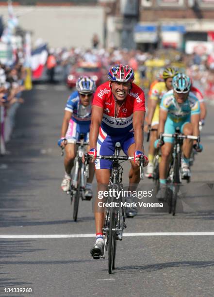 Michael Boogerd of team Rabobank finishes 6th at the 2007 Liege Bastogne Liege Pro Tour cycling event in Ans, Belgium on April 29, 2007.