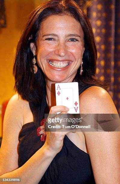 Mimi Rogers during The Launch of The Gaming Club World Poker Championship at The Merrion Casino Club in Dublin, Ireland.