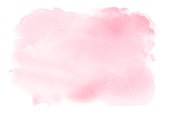 Light pink watercolor brush strokes on white paper background