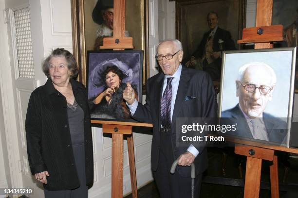 Anne Jackson and Eli Wallach attend the 2011 Players Foundation for Theatre Education Hall of Fame Inductions at The Players Club on May 1, 2011 in...