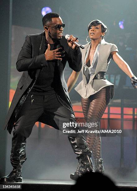 Recording artist Sean Combs performs onstage at the 2010 American Music Awards at Nokia Theatre L.A. Live on November 21, 2010 in Los Angeles,...