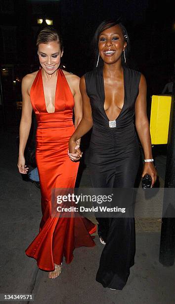 Jessica Taylor & Kelly Young from Liberty X during Kyri Flagship Store Launch Party in London, Great Britain.