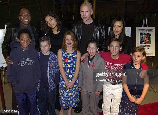 Bob Reid, General Manager of the Discovery Health Channel, Rosario Dawson, director Ash and producer Allyson Tang. Front row: Ricky Webster, Dillan...