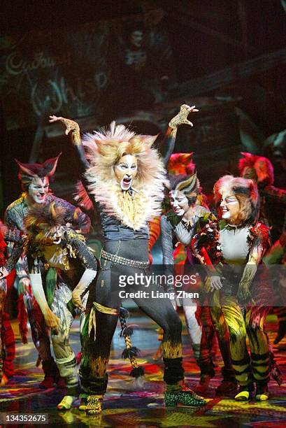 Performers onstage during Musical "Cats" Performance - March 27, 2003 in Shanghai, Shanghai, China.
