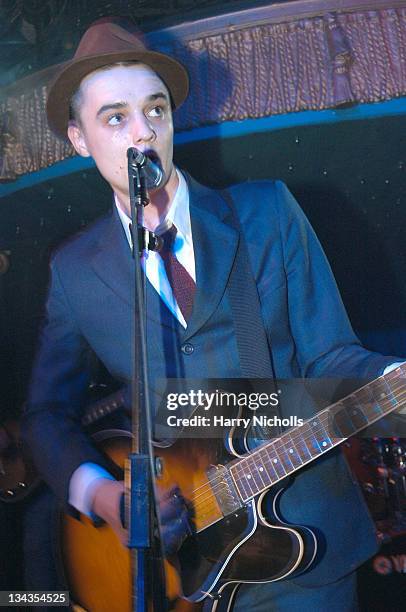 Pete Doherty of The Libertines during John Richmond London Store Opening - After Party at Cafe de Paris in London, Great Britain.