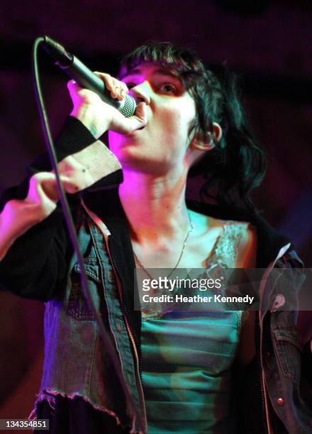 Musician Grimes performs onstage at the 2011 SXSW Music, Film + Interactive Festival Tuesday Night Quebec Showcase at Spill on March 15, 2011 in...