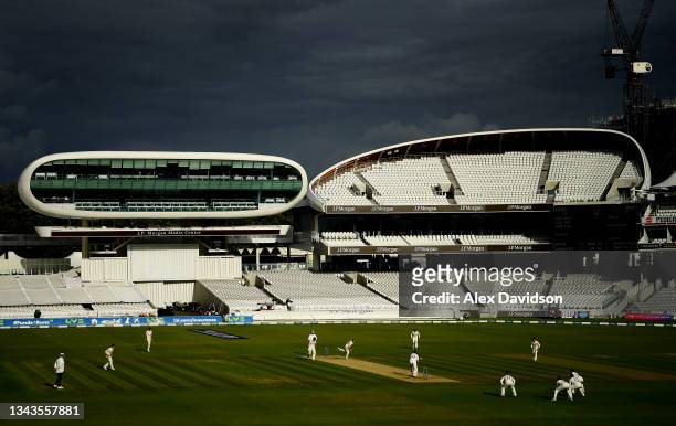 General view of play during Day 1 of the Bob Willis Trophy Final match between Warwickshire and Lancashire at Lord's Cricket Ground on September 28,...
