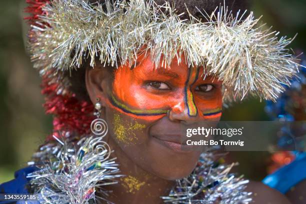 woman dressed up for party - vanuatu stock pictures, royalty-free photos & images