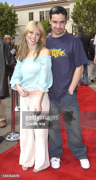 Jesse Bradford and Diane Gaeta during "Clockstoppers" LA Premiere - Arrivals at Paramount Studios in Los Angeles, CA, United States.