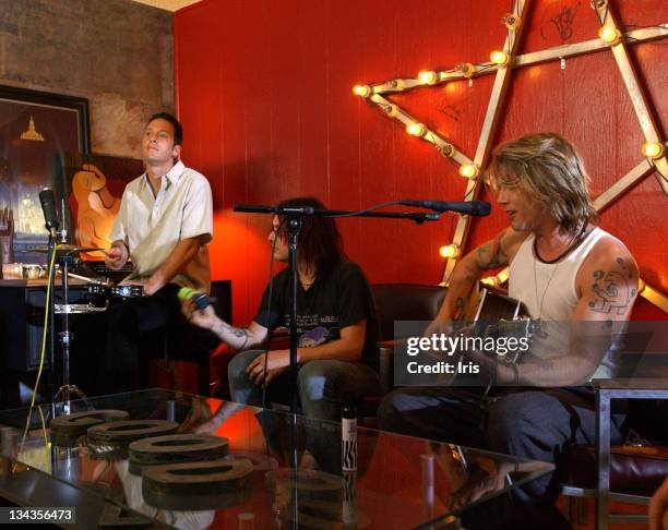 The Goo Goo Dolls during The Goo Goo Dolls at VH1's Rock The House at VH1 Set in Glendora, California, United States.