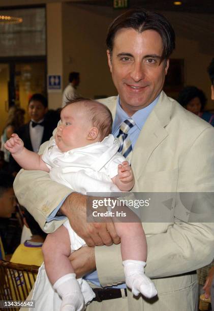 Andy Garcia with son Andres during LA's Best Annual Family Brunch at Sony Studios in Los Angeles, California, United States.