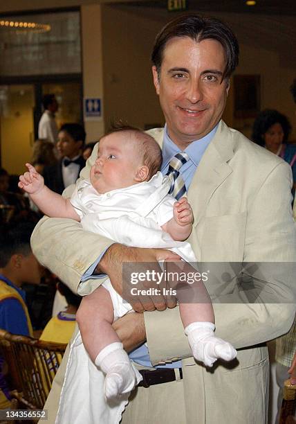 Andy Garcia with son Andres during LA's Best Annual Family Brunch at Sony Studios in Los Angeles, California, United States.