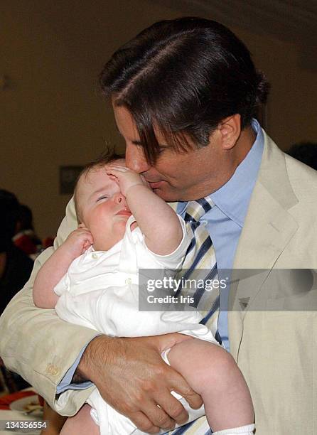 Andy Garcia with son Andres during LA's Best Annual Family Brunch at Sony Studios in Los Angeles, California, United States.