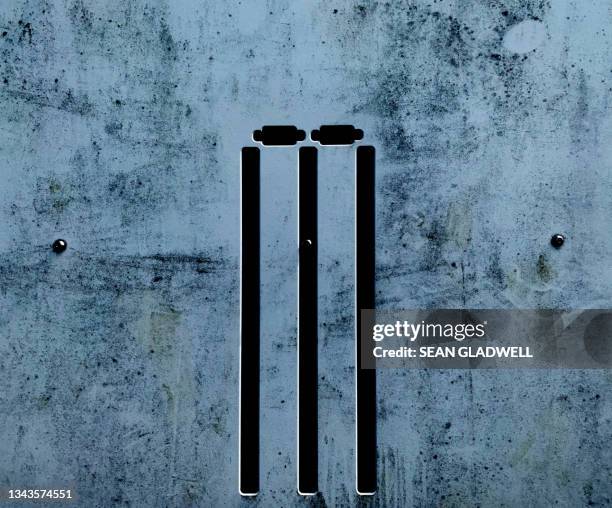 playground cricket stumps - wicket stock pictures, royalty-free photos & images