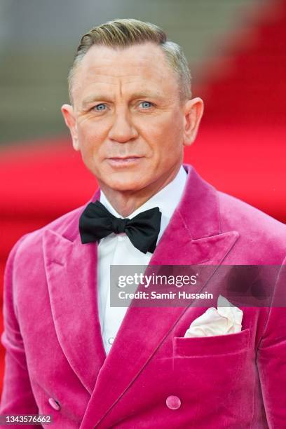 Daniel Craig attends the "No Time To Die" World Premiere at Royal Albert Hall on September 28, 2021 in London, England.