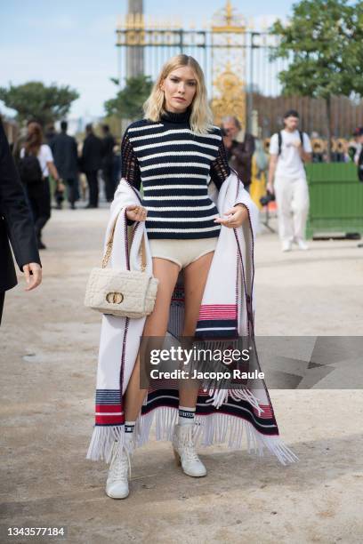 Elena Perminova attends the Dior Womenswear Spring/Summer 2022 show as part of Paris Fashion Week on September 28, 2021 in Paris, France.