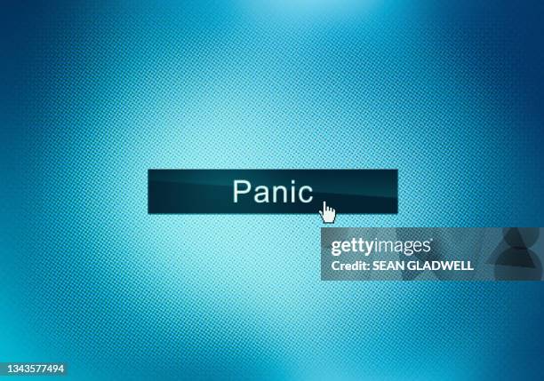 panic button - panic button stock-fotos und bilder