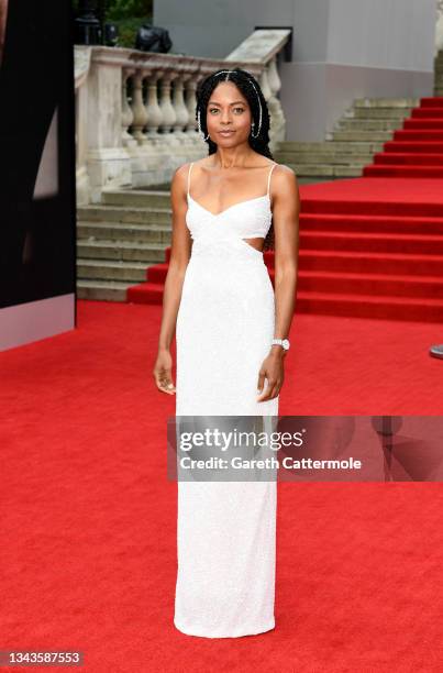 Naomie Harris attends the "No Time To Die" World Premiere at Royal Albert Hall on September 28, 2021 in London, England.