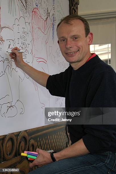 Andrew Marr participates in the Big Draw October 14, 2007 in Covent Garden in London, England.