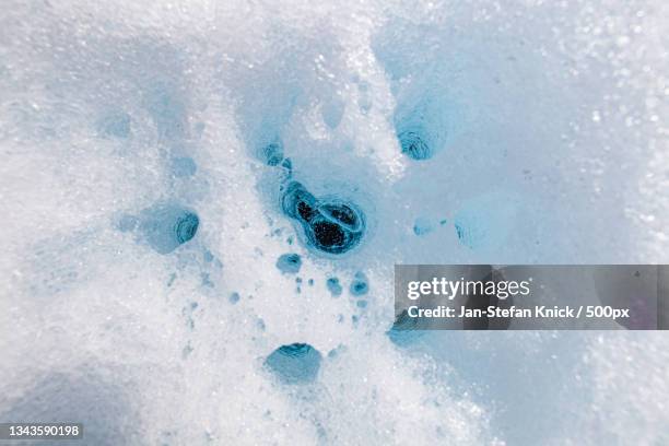 high angle view of ice,lyngen municipality,norway - jan stefan knick stockfoto's en -beelden