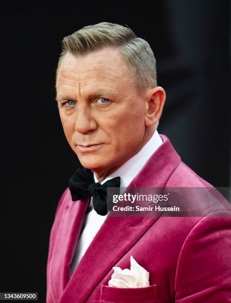 Daniel Craig attends the "No Time To Die" World Premiere at Royal Albert Hall on September 28, 2021 in London, England.