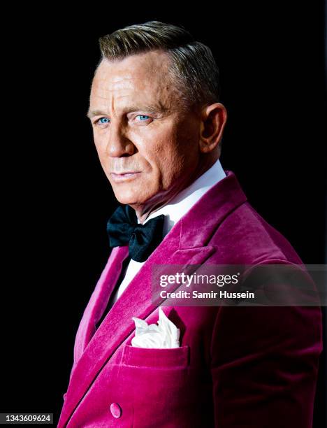 Daniel Craig attends the "No Time To Die" World Premiere at Royal Albert Hall on September 28, 2021 in London, England.