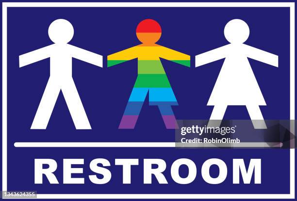 transgender figure restroom sign - restroom sign 幅插畫檔、美工圖案、卡通及圖標