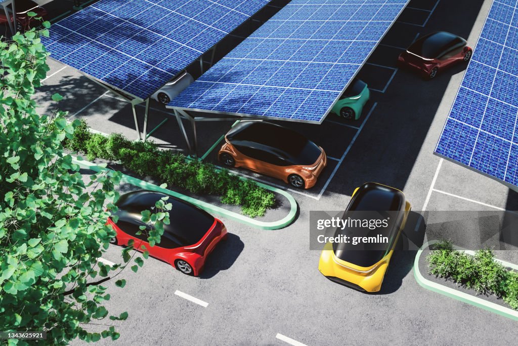 Generische futuristische autonome Elektro-Konzeptfahrzeuge