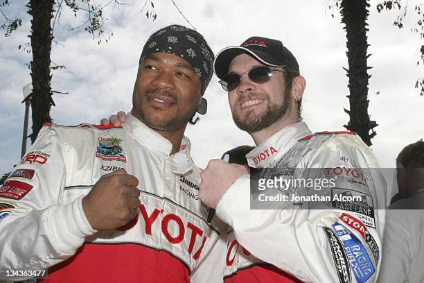 Hip hop artist Xzibit and American Idol's Bo Bice at the 30th Anniversary Toyota Pro/Celebrity Race in Long Beach, California on April 8, 2006.