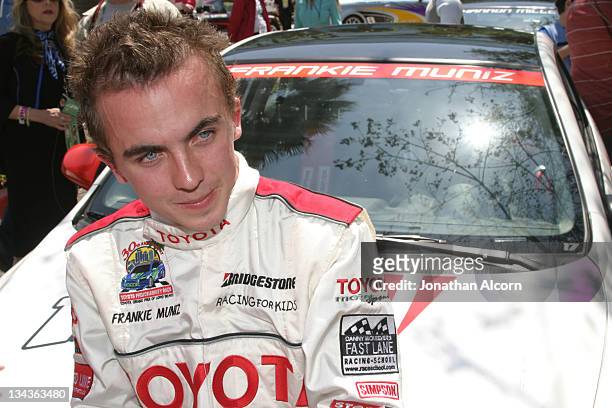 Frankie Muniz at the 30th Anniversary Toyota Pro/Celebrity Race in Long Beach, California on April 8, 2006.