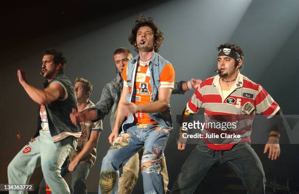 Sync Live during 'N Sync Live in Concert - Anaheim in Anaheim, California, United States.