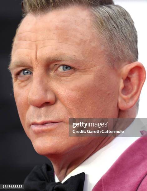 Daniel Craig attends the "No Time To Die" World Premiere at Royal Albert Hall on September 28, 2021 in London, England.