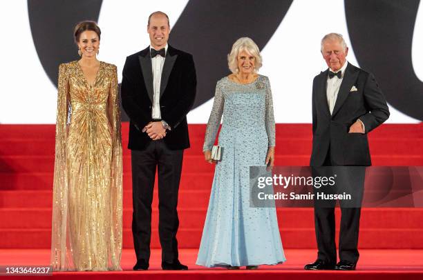 Catherine, Duchess of Cambridge, Prince William, Duke of Cambridge, Camilla, Duchess of Cornwall and Prince Charles, Prince of Wales attend the "No...