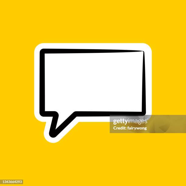 speech bubble - rough hands stock illustrations