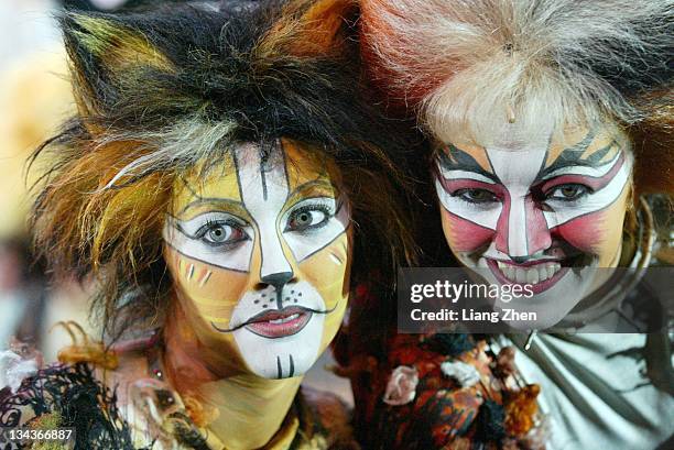 Performers onstage during Musical "Cats" Performance - March 27, 2003 in Shanghai, Shanghai, China.
