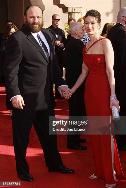 James Gandolfini and guest arrive for Ninth Annual Screen Actors Guild Awards.
