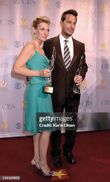 Beth Ehlers and Ricky Paull Goldin during 32nd Annual Daytime Emmy Awards - Press Room at Radio City Music Hall in New York City, New York, United...