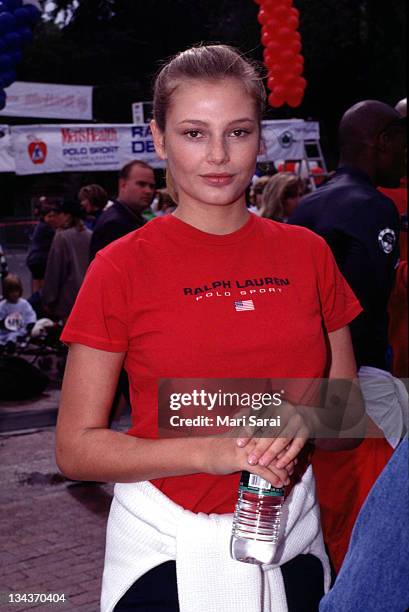 Bridget Hall during 3rd Annual Race to Deliver at Central Park in New York City, New York, United States.