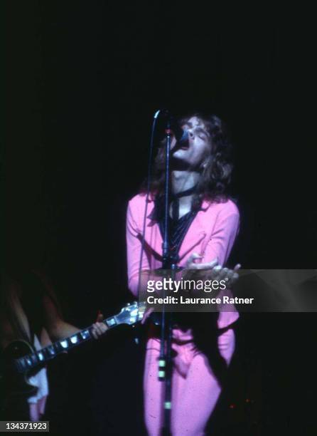 David Johansen of New York Dolls, 1973 during New York Dolls in Concert at Auditorium Theatre - 1973 at Auditorium Theatre in Chicago, Illinois,...
