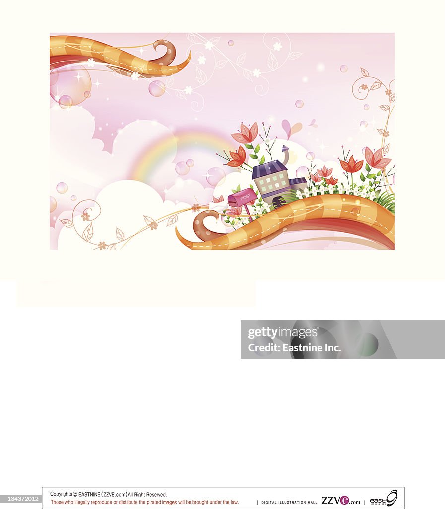 House exterior with flora design