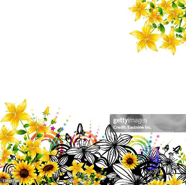label with flora design - leaf texture closeup stock illustrations